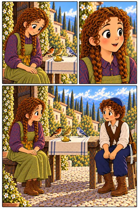 Illustration du tome 3, Rivkie and the Fruit Nobody Knew