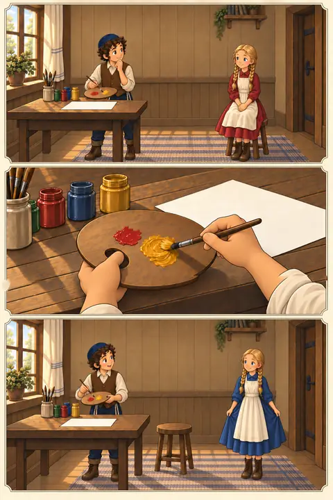 Illustration du tome 4, The Picture That Would Not Sit Still