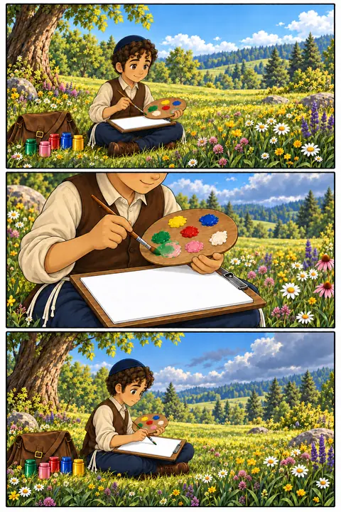 Illustration du tome 4, The Picture That Would Not Sit Still