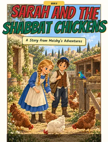 Couverture du tome 8, Sarah and the Shabbat Chickens