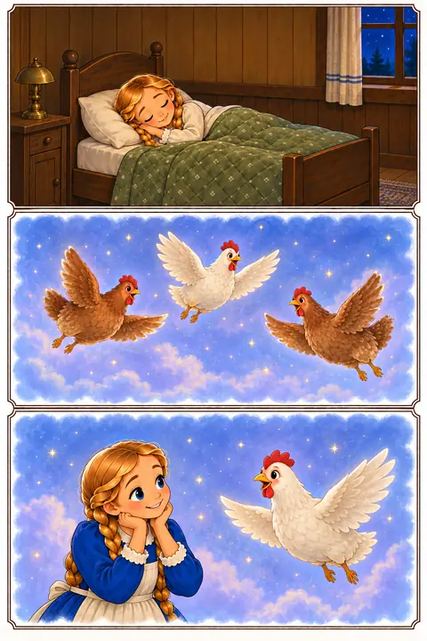 Illustration du tome 8, Sarah and the Shabbat Chickens