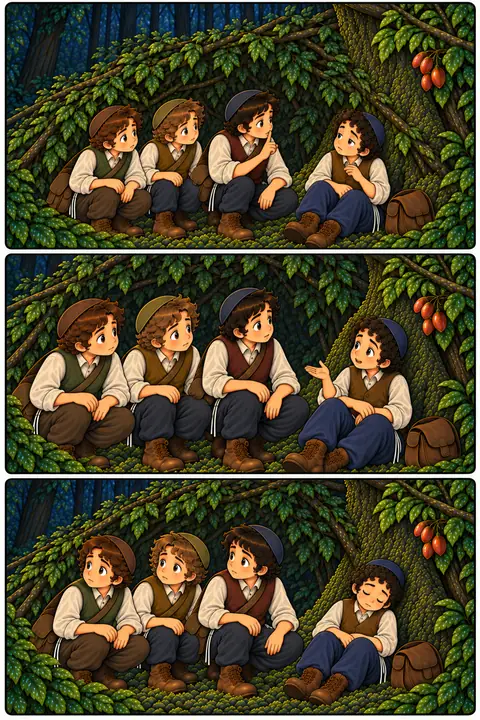 Illustration du tome 9, The Day Moishy Forgot His Name