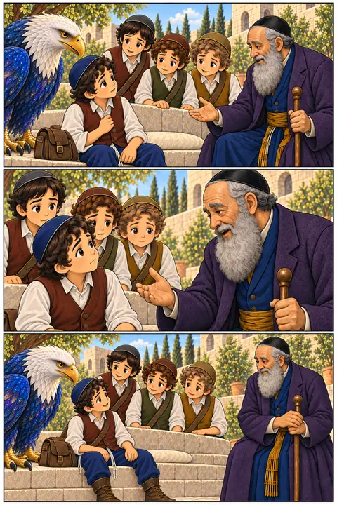 Illustration du tome 9, The Day Moishy Forgot His Name